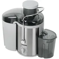 Mesko MS 4126 Entsafter - Edelstahl Saftpresse mit 450ml Behälter, 65mm breiter Einlass für gesunde Fruchtsäfte und Vitamine zuhause