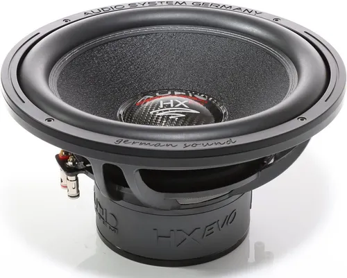 Audio System HX 12 EVO 30cm Subwoofer - Hochwertiger 30 cm Subwoofer für Car-HiFi mit 2x250 W RMS Leistung, ideal für kraftvolle Basswiedergabe und anspruchsvolle Einbausituationen.