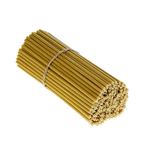 Danilovo Ritual Kerzen 100% Bienenwachs (Gelb) in gelb von Danilovo