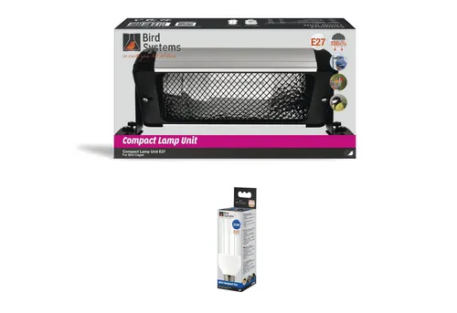 Bird Systems Kompaktleuchte für Vögel 30cm - UV-Lampe für gesunde Vögel - Pflege & Gesundheit: Die Bird Lamp Pro bietet lebenswichtige UV-Strahlen, fördert das Wohlbefinden und natürliche Verhaltensweisen Ihrer Vögel.