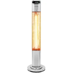 Trotec Terrassen-Heizstrahler IRS 2050 E - Heizstrahler mit 2000W, 45°-Oszillation und Fernbedienung für gemütliche Abende auf der Terrasse oder dem Balkon – 9 Heizstufen für individuelle Wärme.