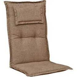 Gardissimo 2090 Hochlehner Gartenstuhl Auflage mit Kopfpolster - Auflagen & Polster, luxuriöse 8cm dicke Auflage für höchsten Sitzkomfort, ideal für Gartenmöbel aus Textil, Holz oder Kunststoff.