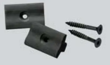 Stück Terrassen-Clips 7 mm, inklusive Schrauben, schwarz 30