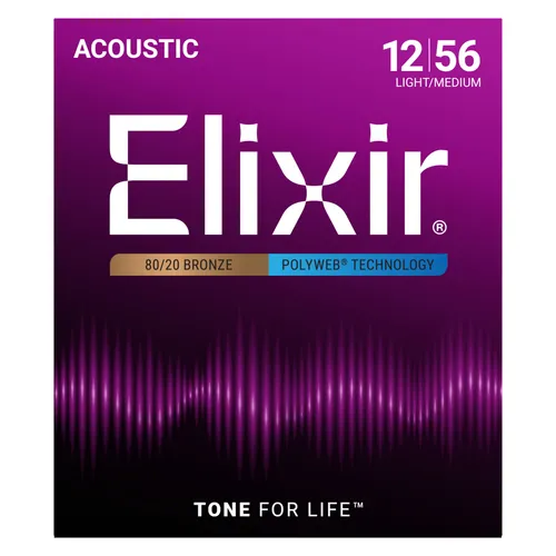 Elixir 11075 Polyweb Acoustic 12-56