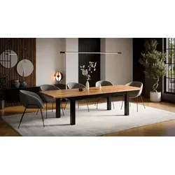 Großer ausziehbarer Esstisch Leonardo 90x170 cm – Platzsparend und elegant