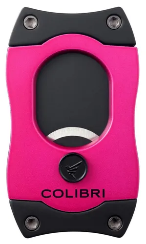 Colibri S-Cut II pink schwarz Zigarren Cutter Zigarrenabschneider 26mm Schnitt
