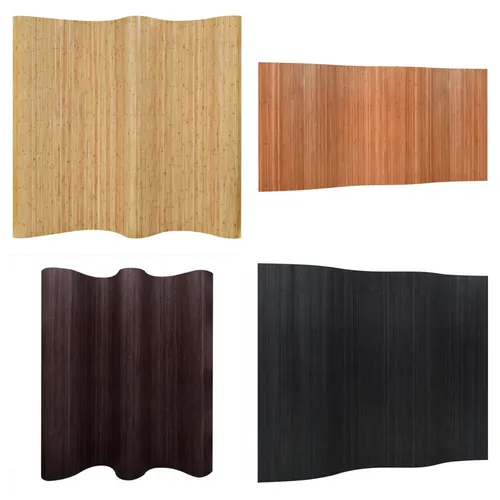Paravent Hell Natur Bambus Raumteiler - Eleganter Sichtschutz aus Bambus, 250 x 165 cm, ideal für kreative Raumgestaltungen und Privatsphäre in jedem Zuhause.