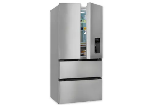 Exquisit Frenchdoor Kühl-Gefrierkombination 506L in silber von Exquisit