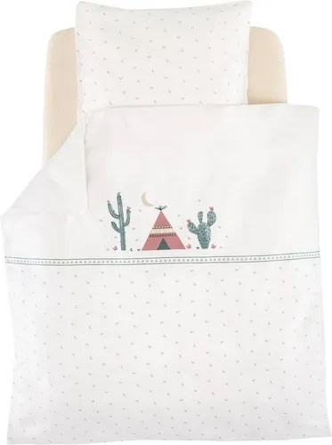 Träumeland Babybettwäsche, Jersey, 2-teilig - Hochwertige Bettwäsche aus 100% Baumwolle, OEKO-TEX® zertifiziert, mit süßem Kaktus-Motiv – ideal für ein gemütliches Babyzimmer!