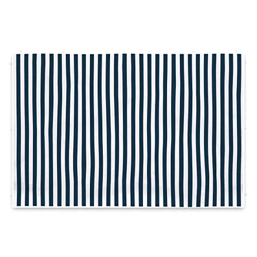 Nexos GM36051 2 Seitenteile Seitenwände Seitenplanen ohne Fenster für PE-Pavillon Partyzelt 3 m marineblau weiß