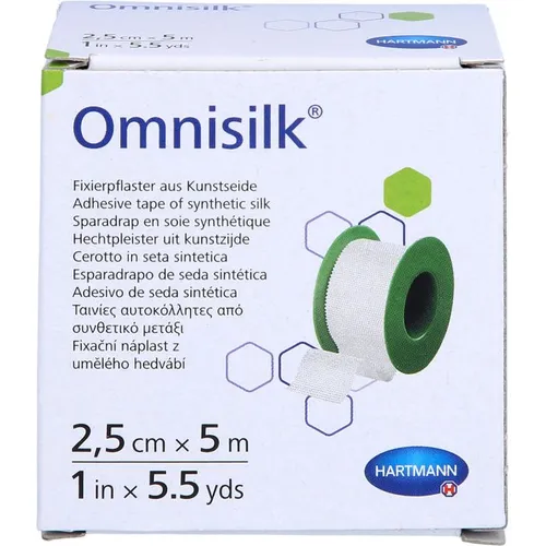 OMNISILK Fixierpflaster Kunstseide 2,5 cmx5 m 1 St
