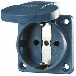 MENNEKES SCHUKO-Anbausteckdose blau 11011 m. Klappdeckel 11011 (11011) - Blau