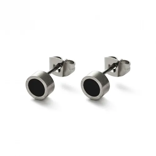 Monomania 31291 Ohrstecker Rund Schwarz aus Edelstahl - Elegante runde Ohrstecker aus hochwertigem Edelstahl, ideal für jeden Anlass. Zeitloses Design, das stilvolle Akzente setzt.