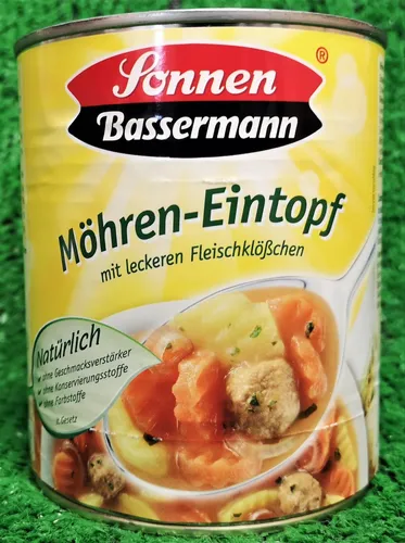 Sonnen Bassermann MÖHREN EINTOPF mit Fleischklösschen 800g