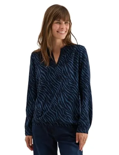 CECIL Klassische Bluse mit Zebra Print in S (38) - Stylische Bluse aus 100% Viskose, ideal für trendbewusste Frauen. Perfekt für Freizeit und Büro.