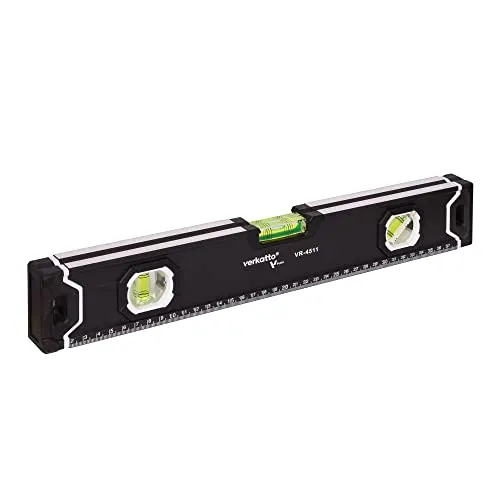 MIVOS Aluminium Wasserwaage 40 cm mit Magnet System und Aluminium-Gehäuse