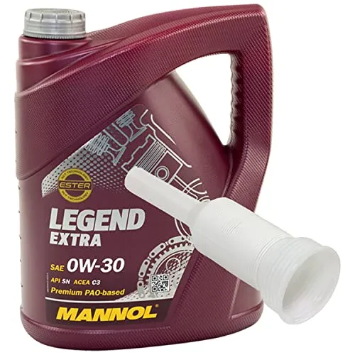Motoröl Motor Öl MANNOL Legend Extra 0W30 API SN 5 Liter mit Ausgießer