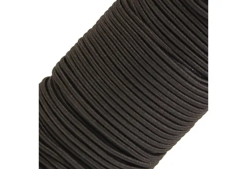 maDDma Gummiband 50m Gummikordel 3mm Hutgummi Nähzubehör 27 Farben elastisches Band, graubraun