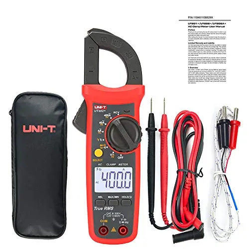 UNI-T UT202+ Multimeter Auto Range True RMS Clamp Meter with LCD Display Strommesszange