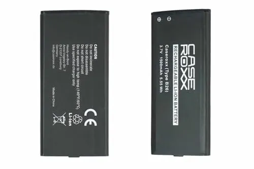 caseroxx Handy Li Ion Akku kompatibel mit Cat B26, Ersatzakku für Ihr Telefon (1500 mAh)