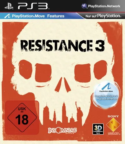 Resistance 3 für PS3 - Action & Abenteuer, NEU & OVP - Games - USK ab 18 Jahren, packendes Action-Adventure Erlebnis für die Sony PlayStation 3, ideal für Fans von spannenden Geschichten und intensiven Kämpfen.