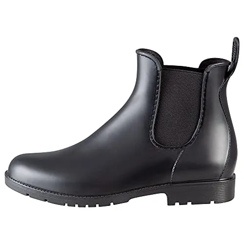 PFIFF Jodhpurstiefelette Damen Schwarz 34 - Jodhpur- & Paddock-Stiefel für Damen, strapazierfähiges PVC-Material, komplett wasserdicht und rutschhemmende Sohle für sicheren Halt.