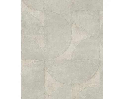 Vliestapete 32825 Vintage Deluxe Kreise silber - Elegante silberne Vliestapete im Vintage-Stil, ideal für Flur, Küche, Schlafzimmer und Wohnzimmer – sorgt für ein stilvolles Ambiente.