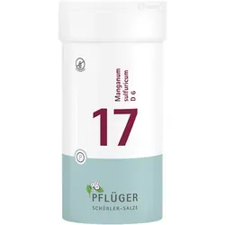 Schüßler-Salze Biochemie Pflüger 17 Manganum Sulfur. D6 Tbl.