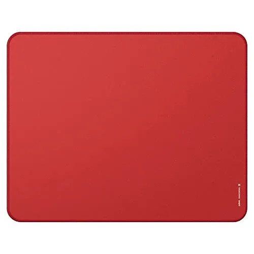 ParaControl Gaming Mauspad V2 - Large - Rot - Gaming Mauspad (420 x 330 x 4 mm) mit rutschfester Naturkautschukbasis für stabilen Halt. Ideal für präzises Zielen bei mittlerer bis hoher Geschwindigkeit und verhindert Ausfransen dank genähter Kanten.