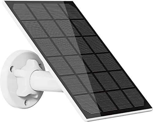 revolt Solarpanel für Kamera: 3W Universal-Solarpanel für Micro-USB-IP-Kameras - Monokristallines Solarpanel mit 3W Ladeleistung, wetterfest nach IP65, ideal für akkubetriebene Überwachungskameras und andere Mobilgeräte. Flexibel installierbar mit 3m Kabel.