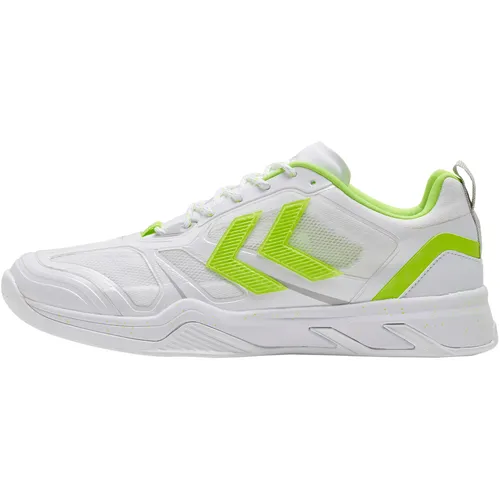Hummel Uruz 2.0 Handballschuhe Weiß EU 47 - Hallenschuhe mit nachhaltigem Design: Zweilagiges Mesh aus recyceltem PET und Ortholite® Einlegesohle für optimalen Tragekomfort und Unterstützung. Perfekt für sportliche Aktivitäten und den Alltag.