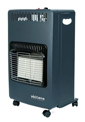 Volteno piec gazowy 1500/2800/4200 - Heizstrahler mit Piezo-Zündung und 3 Heizleistungen (1500, 2800, 4200W), ausgestattet mit Überhitzungsschutz und integriertem Lüfter für effiziente Wärmeverteilung.