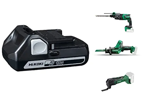 HIKOKI Hitachi Ersatz Akku BSL1815 18V 1.5Ah - Elektrowerkzeug-Akkus mit Lithium-Ionen Technologie für hohe Leistung und lange Lebensdauer - ideal für Profis und Heimwerker.