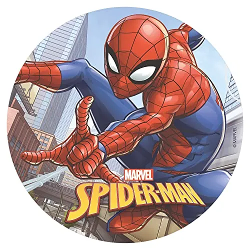 Dekora - 114367 Spiderman Tortenaufleger aus Esspapier |aus Reispapier| - 20cm