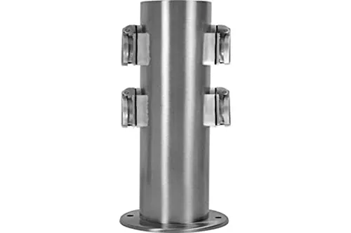 HILIGHT 4er Gartensteckdose Edelstahl 4-Fach Steckdose - Steckdosen & Zubehör - Wetterfeste Edelstahl-Ausführung mit 4 Steckdosen, ideal für den Außenbereich und vielseitige Einsatzmöglichkeiten im Garten.