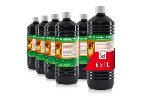 FLAMBIOL® Petroleum Heizöl 6x 1 L - Brennstoffe - Hochwertiges, schwefelarmes Heizöl in Original-Shell-Qualität für saubere und effiziente Wärmeversorgung in Innen- und Außenbereichen.