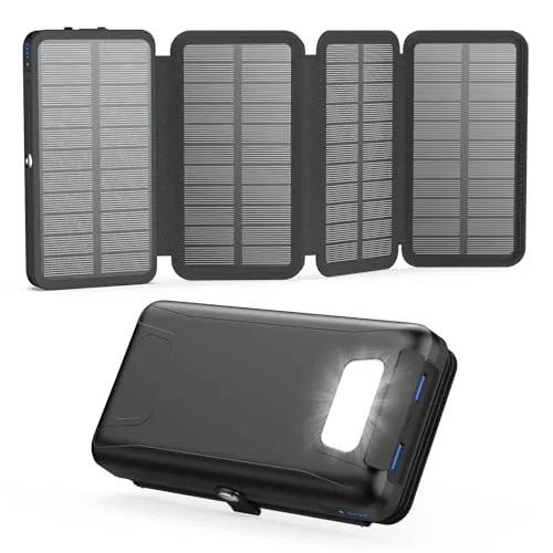 A ADDTOP Solar Powerbank 20000mAh – Solar Ladegerät mit 22.5W Schnelllade
