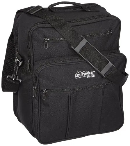 SOUTHWEST Arbeitstasche Umhängetasche Flugbegleiter Schwarz in schwarz von Southwest Bound