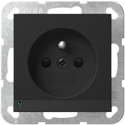 Gira Steckdosen Schwarz von Gira