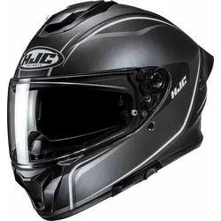 HJC C71 Quez Motorradhelm M – Hoher Komfort in Schwarz-Weiß Matt - Integralhelm für ATV, Onroad und mehr, mit kratzfestem Visier und optimaler Belüftung. Inklusive Aufbewahrungstasche und schnellverschluss für höchsten Tragekomfort.