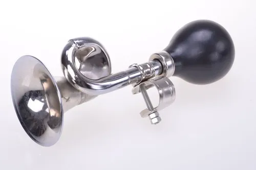 Ballhupe Fahrradhupe Fahrrad Lenker Hupe Ball Posthorn Horn verchromt