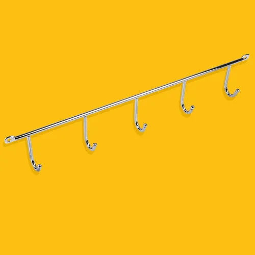 Unterbau-Hakenleiste Küchenhaken Chrom glanz 400mm Haken Ordnungssystem Garderob