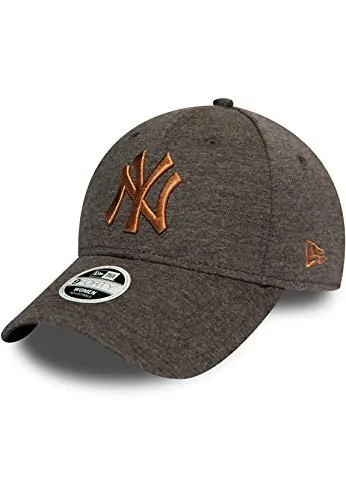 New Era 9Forty Damen Cap - JERSEY New York Yankees graphite - Stylische Damen Baseballcap in Charcoal, aus 100% Baumwolle. Perfekt für den Sommer und vielseitig kombinierbar für Freizeitlooks.