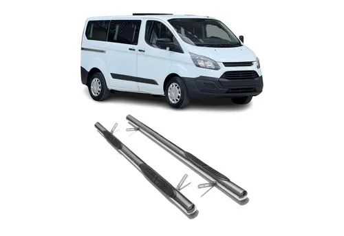 OMAC Edelstahl Kfz-Schmutzfänger für Ford Transit Custom 2012-2024 - 2-teiliges Set aus rostfreiem Edelstahl, rutschfest und aerodynamisch. Perfekter Schutz für Ihr Fahrzeug und langlebig im Einsatz.