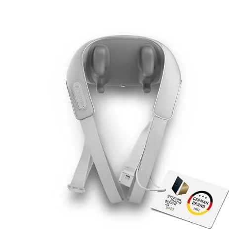 medisana NM 990 - Kabelloses Nackenmassagegerät für Rücken und Schultern, mit integrierter Wärmefunktion und freihändiger Anwendung für maximale Entspannung