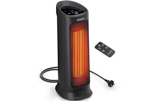 monzana Keramik Heizlüfter 2000 W - Energiesparender Heizlüfter mit 4 Betriebsmodi und 120° Oszillation für effiziente Wärmeverteilung. Ideal für jede Jahreszeit, ausgestattet mit Timer und Fernbedienung für maximalen Komfort.