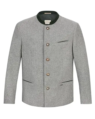 Stockerpoint Herren Conrad Trachtenjanker, hellgrau Tanne, 54 - Sakkos für Herren, klassischer Trachtenjanker mit traditionellem Design für festliche Anlässe und besondere Anlässe.