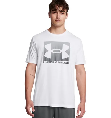 Under Armour Herren T-Shirt M BOXED SPORTS UPDATED SS - Rundhalsshirts mit bequemem Schnitt und großem Front Print. Ideal für Sport und Freizeit, aus 60% Baumwolle und 40% Polyester für hohen Tragekomfort.