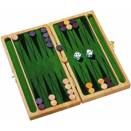 Goki HS056 - Brettspiel - Backgammon - Gesellschaftsspiel für 2 Spieler, strategischer Spaß und klassischer Spielspaß für die ganze Familie.