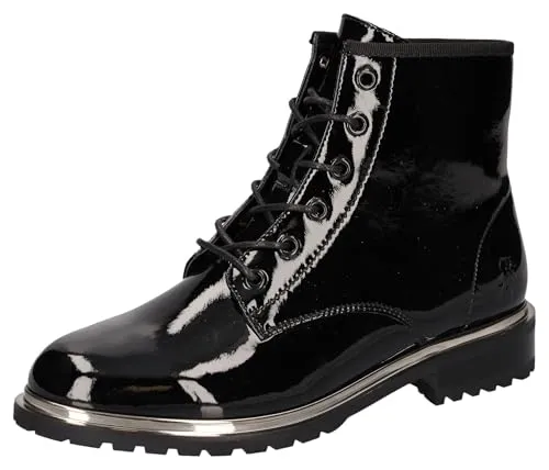 2Go Fashion Damen Stiefel 8024-509 in Schwarz (Lack) – Größe 41 EU - Modischer Lackleder-Stiefel mit profiliertem Laufsohle für sicheren Halt und ein stilvolles Auftreten.